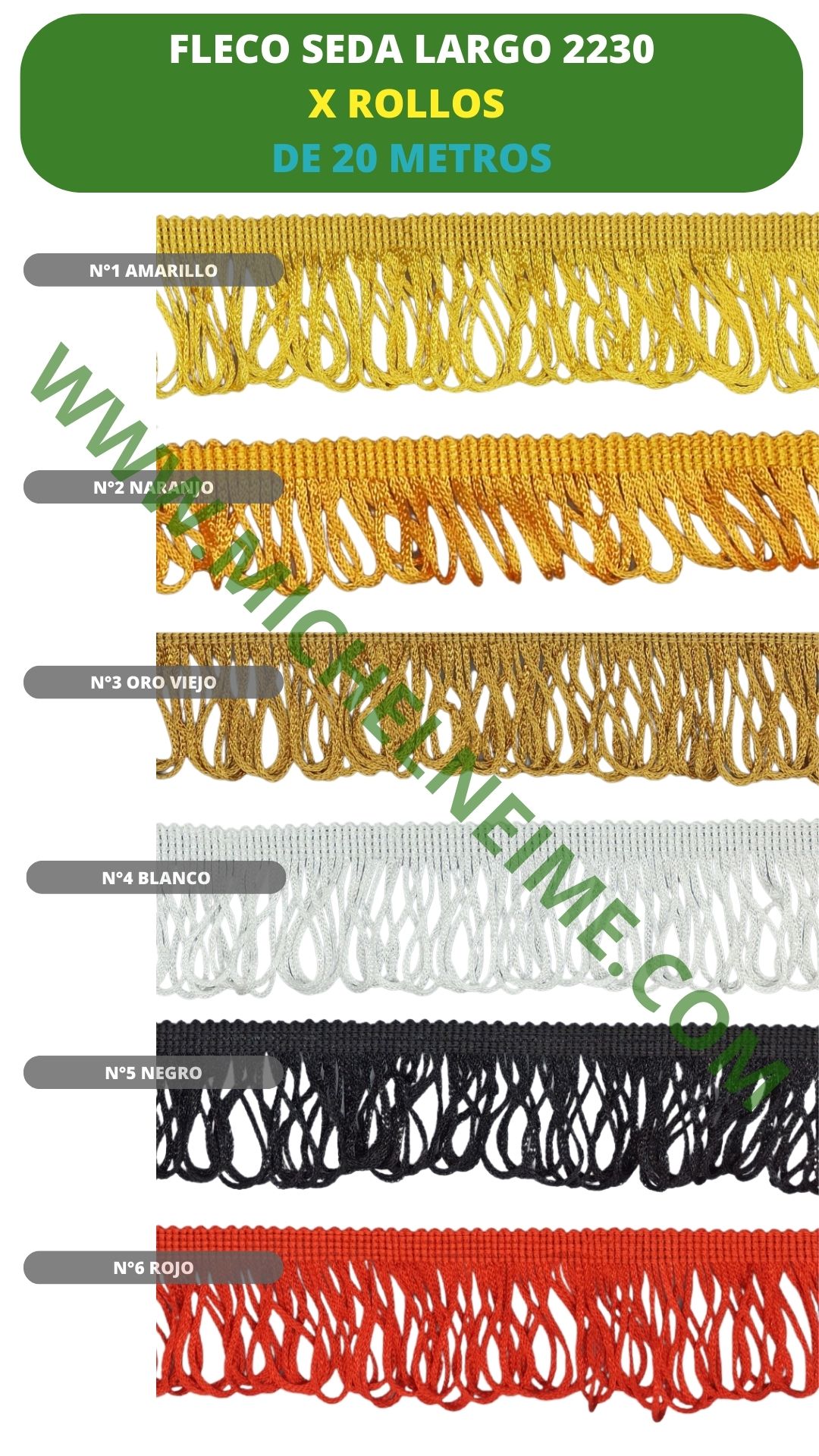 Fleco Seda largo (Art.2230) 6cm