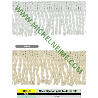 Fleco Algodón toldo (Art.3050)