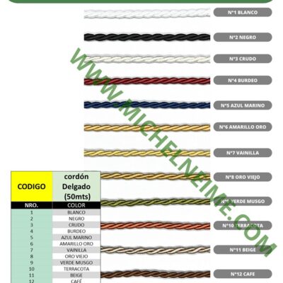 Cordón 4mm delgado (Art.1220)