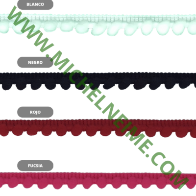 Fleco Pom-pom lineal (Art.10498) 1cm